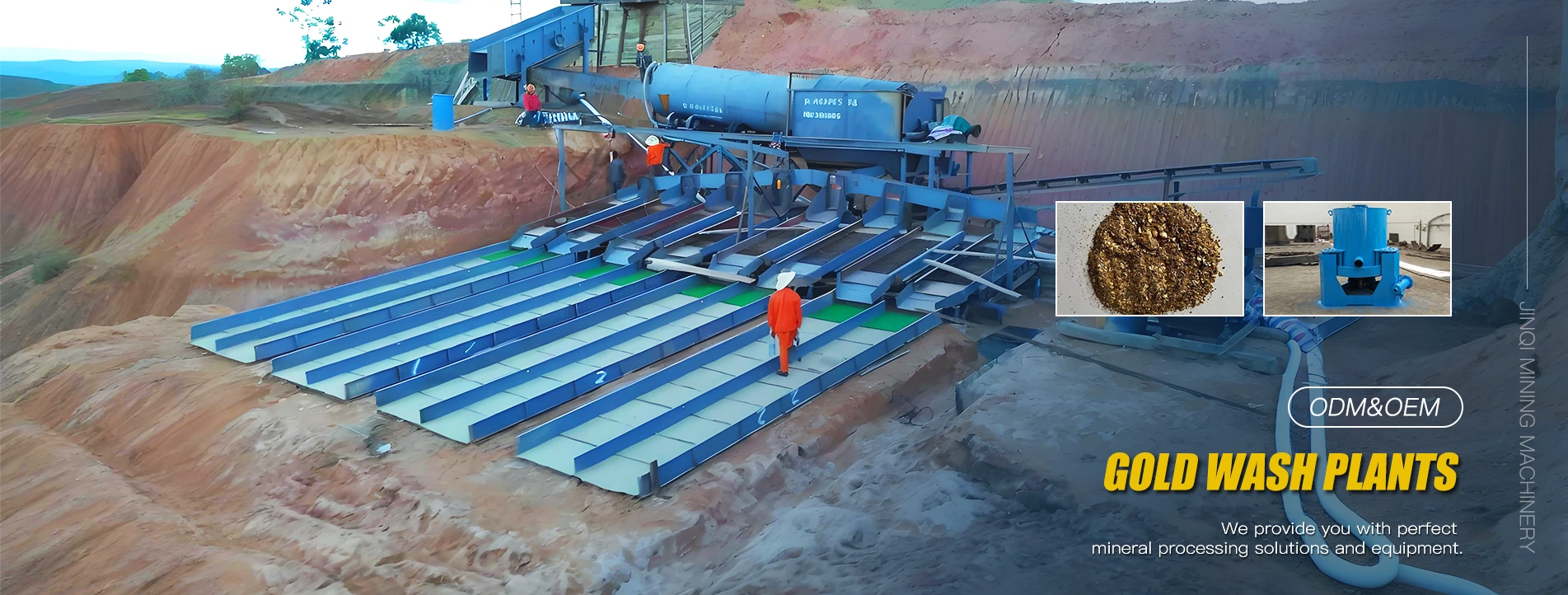 Dobavitelj obratov za pranje zlata na Kitajskem