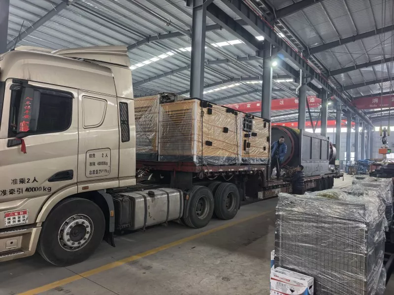 Jinqi Mining Machinery pošilja serijo opreme za ločevanje bobnov in podporne opreme v Rusijo